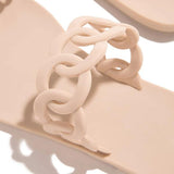 Mollyshoe Casual Toe Loop Detailing Jelly Slippers