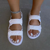 Mollyshoe Fashion Diamond Pattern Velcro Sandals