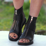 Mollyshoe Women Genuine Leather Summer Boots