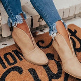 Mollyshoe Fashion Faux Leather Slip-On Boots