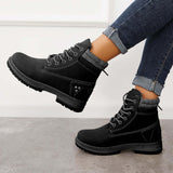 Mollyshoe Classic Non Slip Waterproof Hiking Combat Ankle Boots