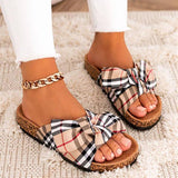 Mollyshoe Women Comfy Classic Plaid Summer Sandals
