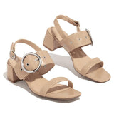 Mollyshoe Around-The-Ankle Adjustable Buckle Closure Sandals