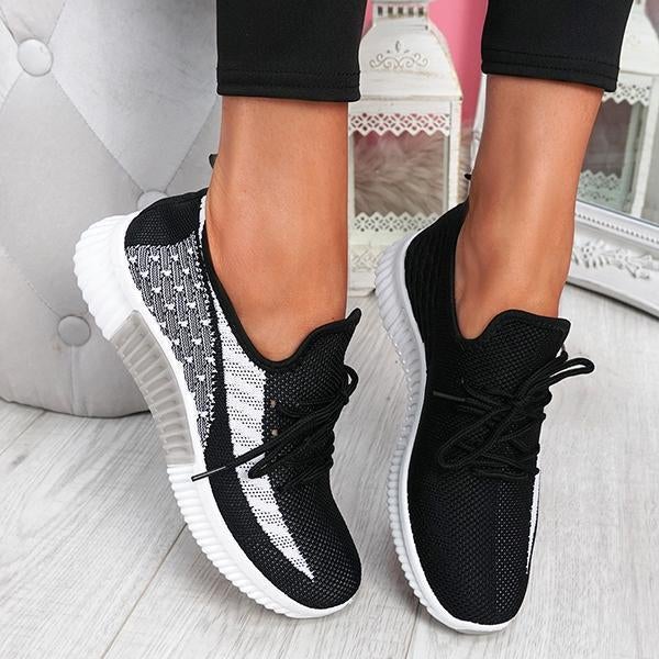 Mollyshoe Breathable Lightweight Lace-Up Sneakers