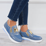 Mollyshoe Casual Platform Heel Loafers Lightweight Flats Slip on Walking Shoes