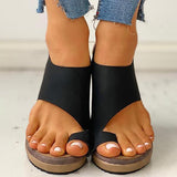 Mollyshoe Toe Ring Cutout Slingback Sandals