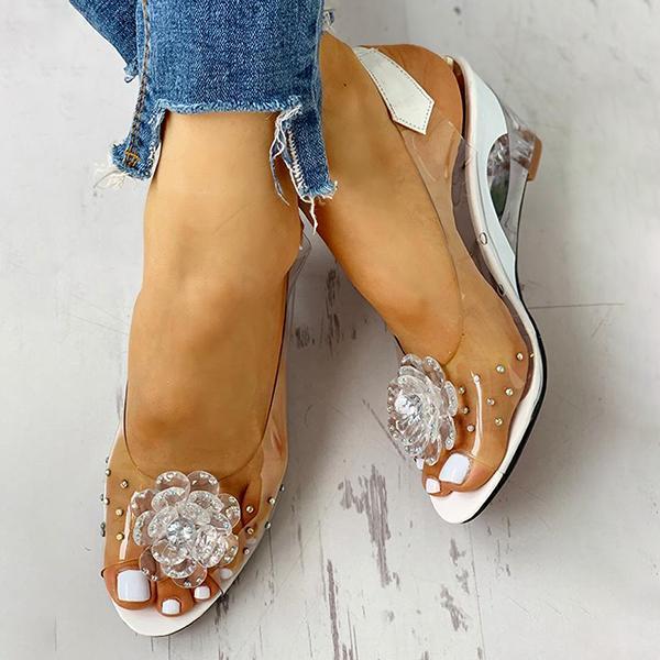 Bonnieshoes Daily Comfy Low Heel Wedge Sandals