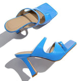 Mollyshoe Toe Loop Squared Toe Flip-flops Sandals