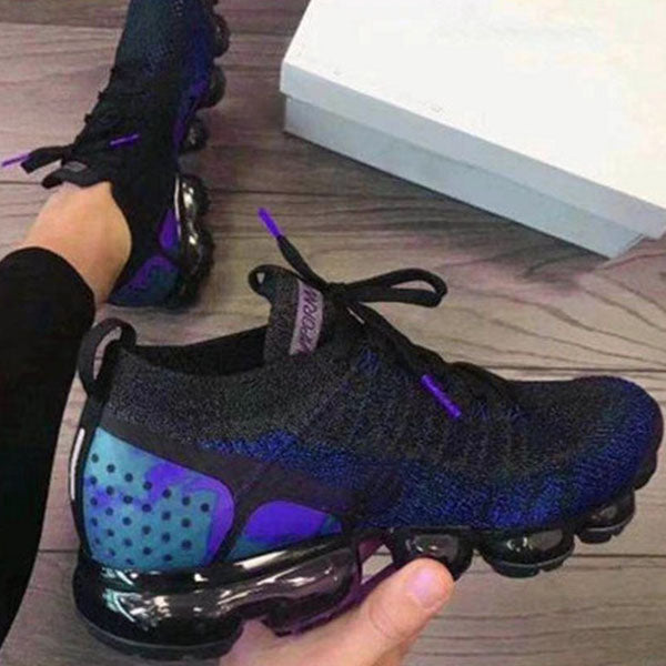 Mollyshoe Women Round Toe Pu All Season Purple Sneakers