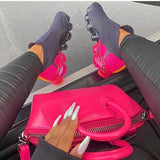 Mollyshoe Pink Blast Air Cushion Pull On Sneakers
