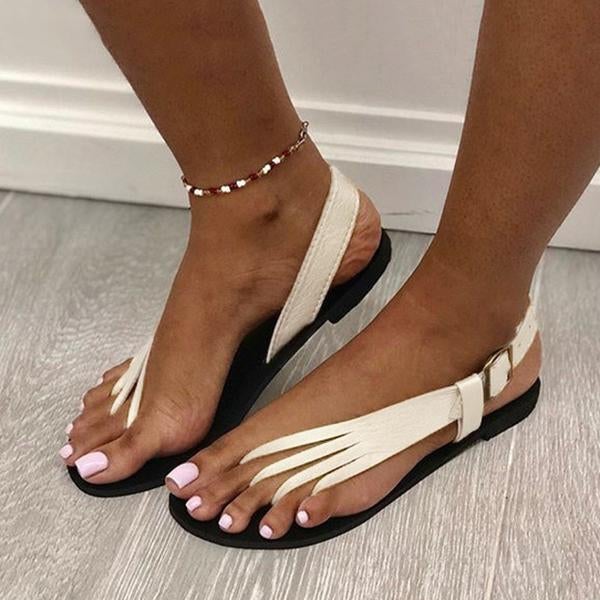 Mollyshoe Women's Summer Unique Design Flat Sandals