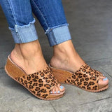 Mollyshoe Fashion Style Peep Toe Slip-On Wedges Sandals