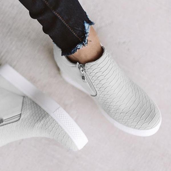 Mollyshoe Wedge Daily Comfy Sneakers