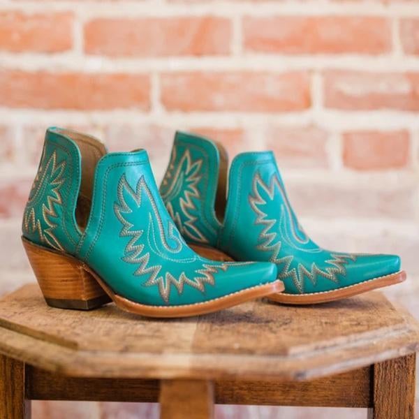 Mollyshoe Women's Western Distressed Leather Boots