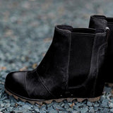 Mollyshoe Women Winter Slip On Wedge Boots