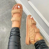 Mollyshoe Audrey Velcro Straps Flat Sandals